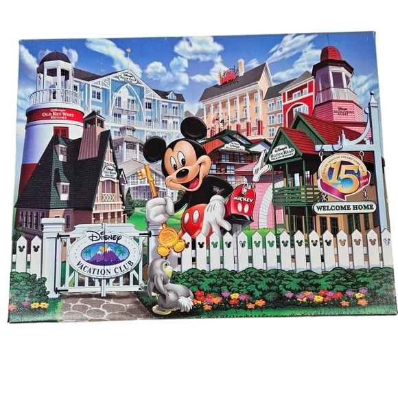 Disney Vacation Club 2007 15th Anniversary Commemorative Canvas Art Print 11x14 - Picture 6 of 6